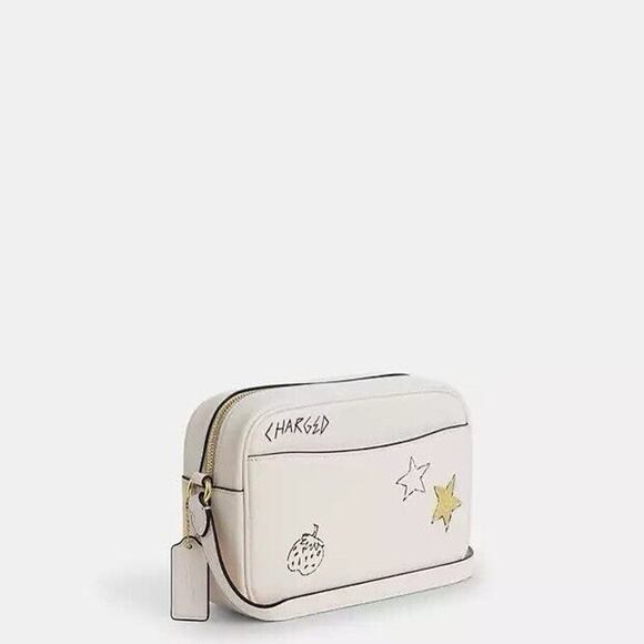 NWT Coach Jamie Camera Bag With Sketch Print Gold/Chalk Multi CAT02 - Picture 7 of 9